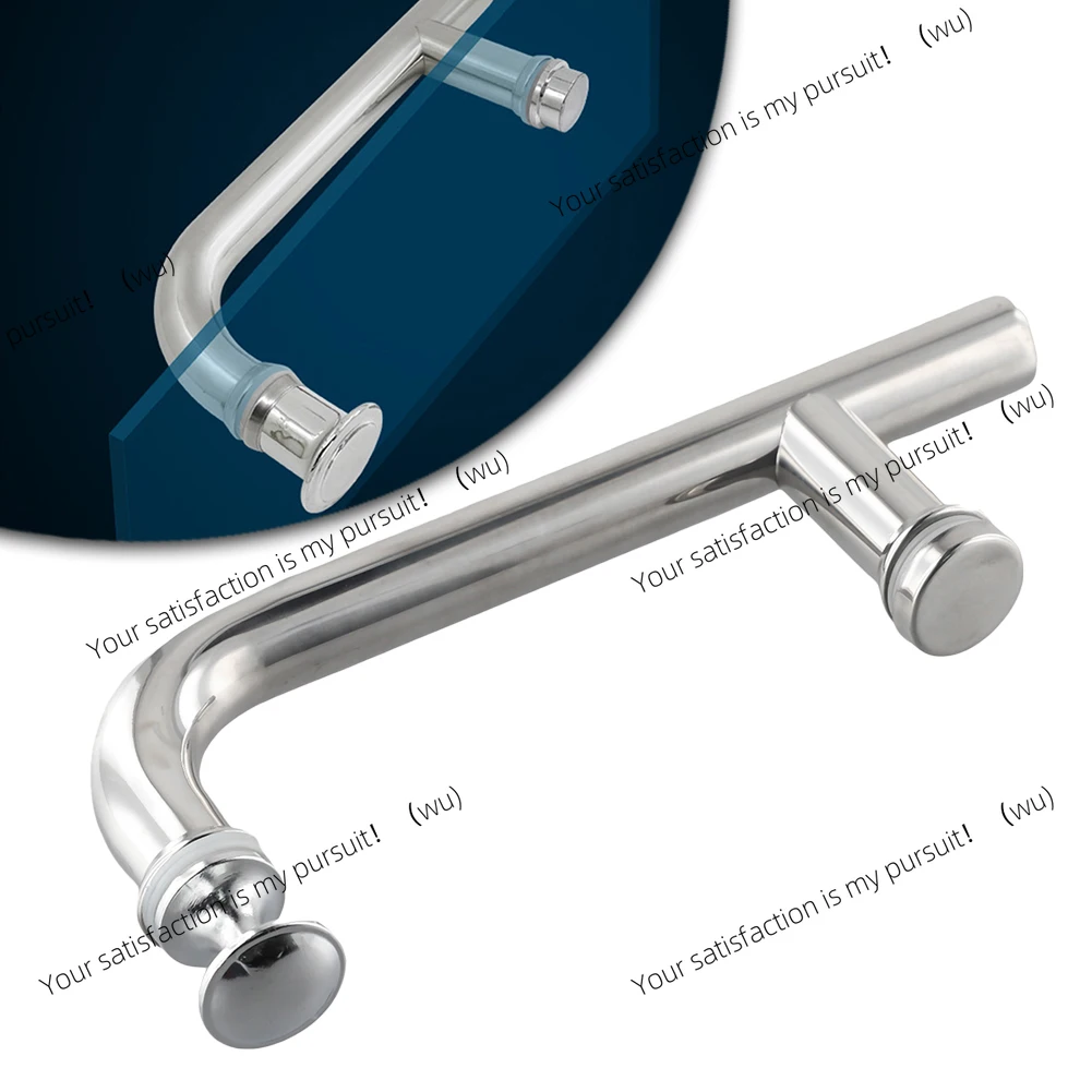 

Стеклянная дверь для душевой комнаты, матовая обработка, простая установка, ручка стеклянной двери