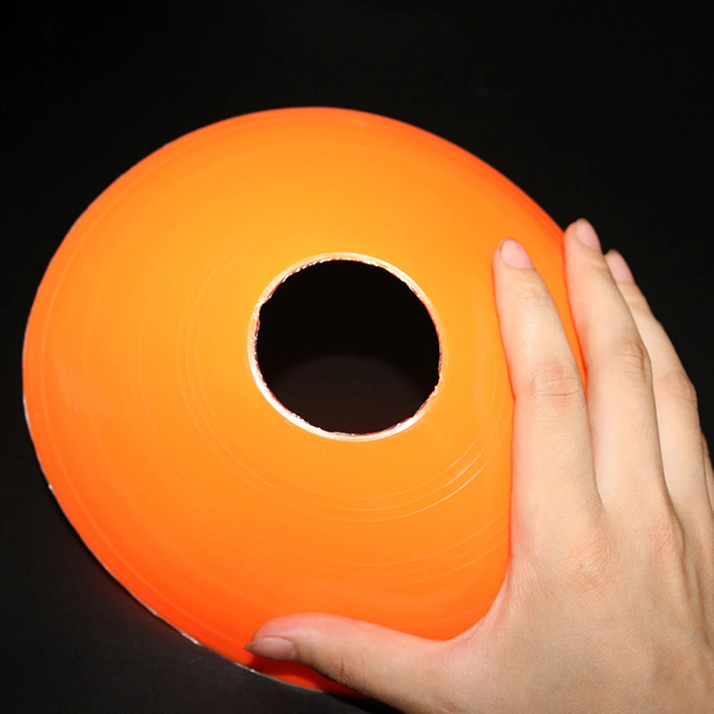

10PCS Disc Cone Sets Sports Training Gear with Carrier for Soccer, Football Training & More (Orange)