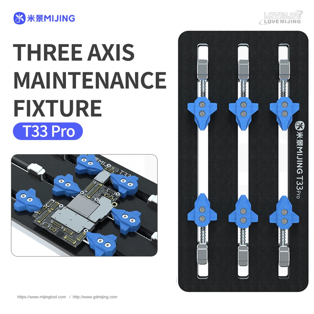 Mijing T33 Pro Multi-function Three-axis Repair Fixture for Mobile Phone Computer Motherboard PCB IC Repair Fixing Fixture Tool