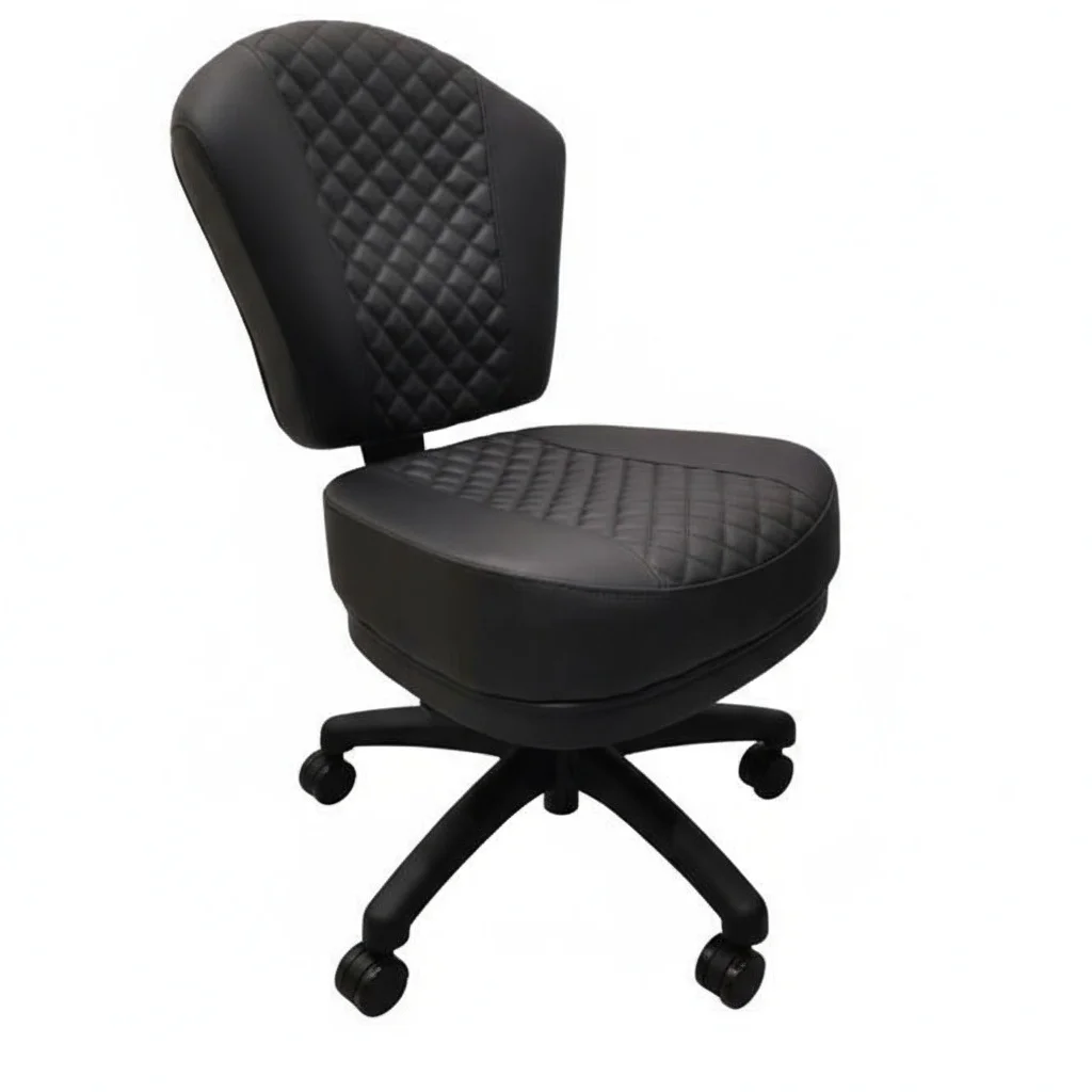 

Adjustable Black Iron Durable Modern Casino Poker Chairs Comfortable Stylish Game Accessories Gamblers Hotel Dining Living Room