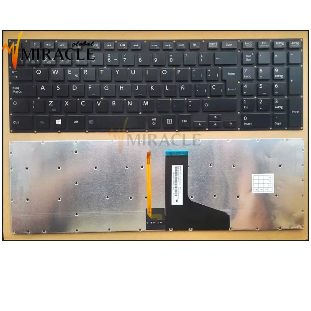 

Laptop Backlit Spanish Keyboard For Toshiba Satellite P50-B P55t P55-A P55t-A P50-A P70 P70T P75 P75T Spain Fit Latin Keyboards