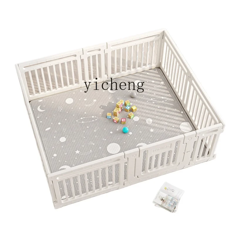 Tqh Baby Fence Protective Grating Baby Floor Children Crawling Mat Indoor Folding Home Step Custom Fence Safety Science