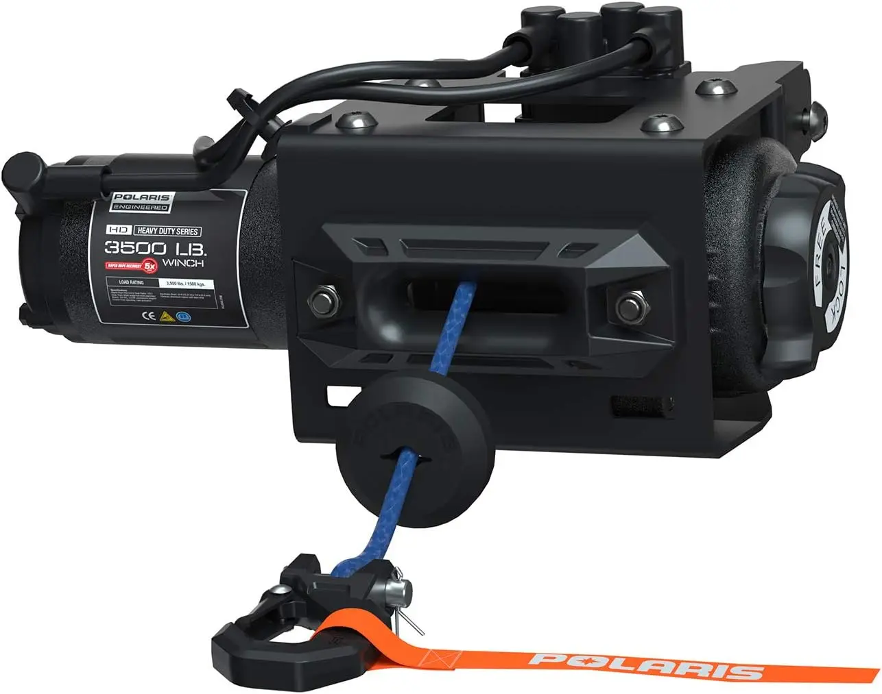 

Polaris Winch HD 3500 LB for Sportsman 570,450, Integrated Winch Mount, Fully Sealed Motor, Premium Synthetic Rope, Easy Install