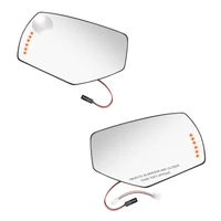 Lente de cristal de espejo lateral calefactable con placa trasera de señal de giro para Chevrolet Silverado GMC Sierra 1500 2500HD 3500HD 2015 2016 2017