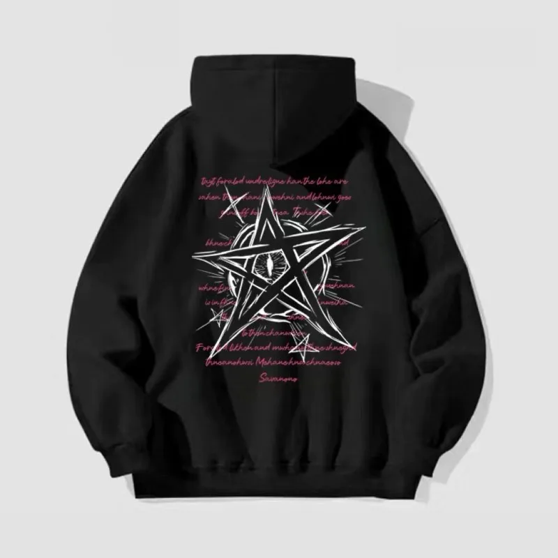 فاسق الجرافيك زائد بلوزات كبيرة الحجم للرجال الترفيه فضفاض Harajuku مصمم الأزياء ترحيب صفقة رجل هوديس صفقات الملابس