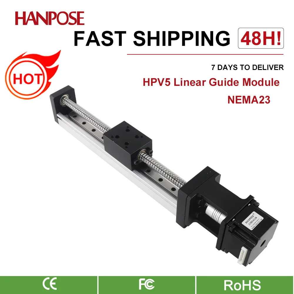 NEW HPV5 Mini actuator Linear module ballscrew sfu1204 with NGM 42motor NEMA23 HS4128 stepper motor forReprap 3Dprinter