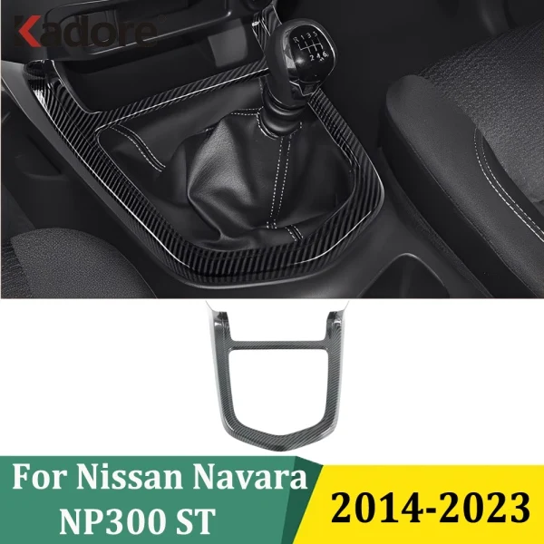 

Для Nissan Navara NP300 ST 2014-2021 2022 2023, крышка панели переключения передач из углеродного волокна, отделка салона автомобиля, аксессуары для стайлинга