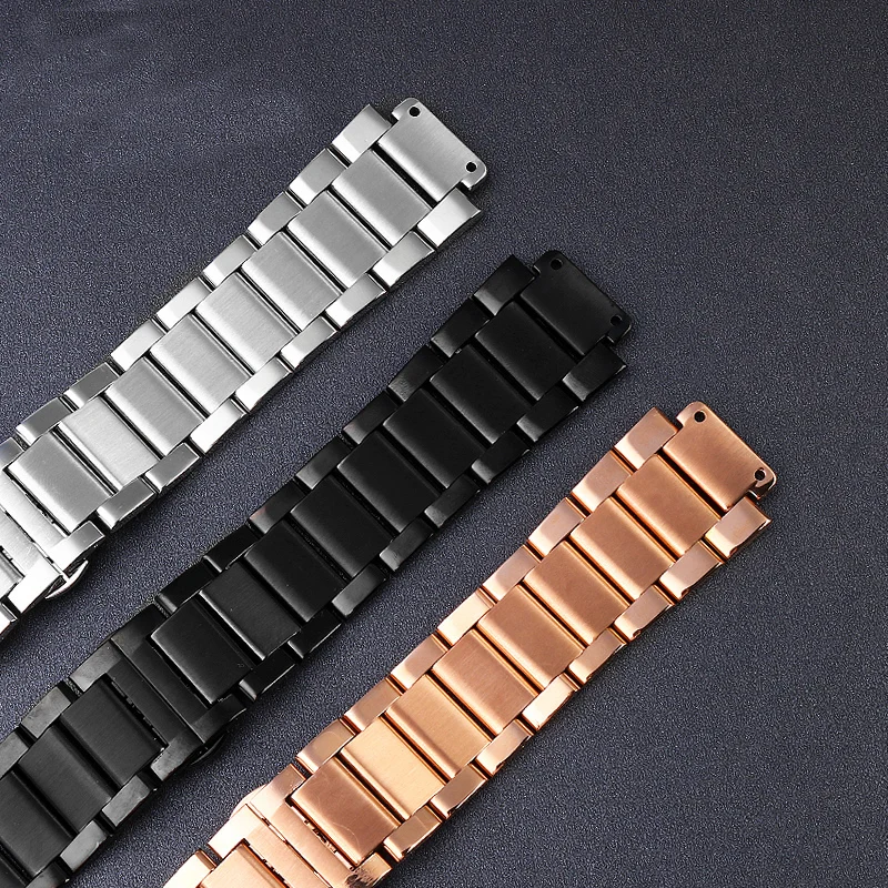 For Hublot  Yubo Watch Strap Big Bang Classic Fusion Men  Women Solid Stainless Steel Watchband Bracelet 27mm*19mm  24mm*17mm