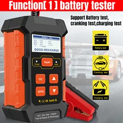 KONNWEI KW520 12V 24V Car Battery Tester Charger and Battery Repairing Tool 3 in 1 Diagnostic Scanner 100-2000CCA Battery Tester