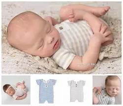 Newborn photography clothing baby photography striped onesie studio props baby month photography clothing