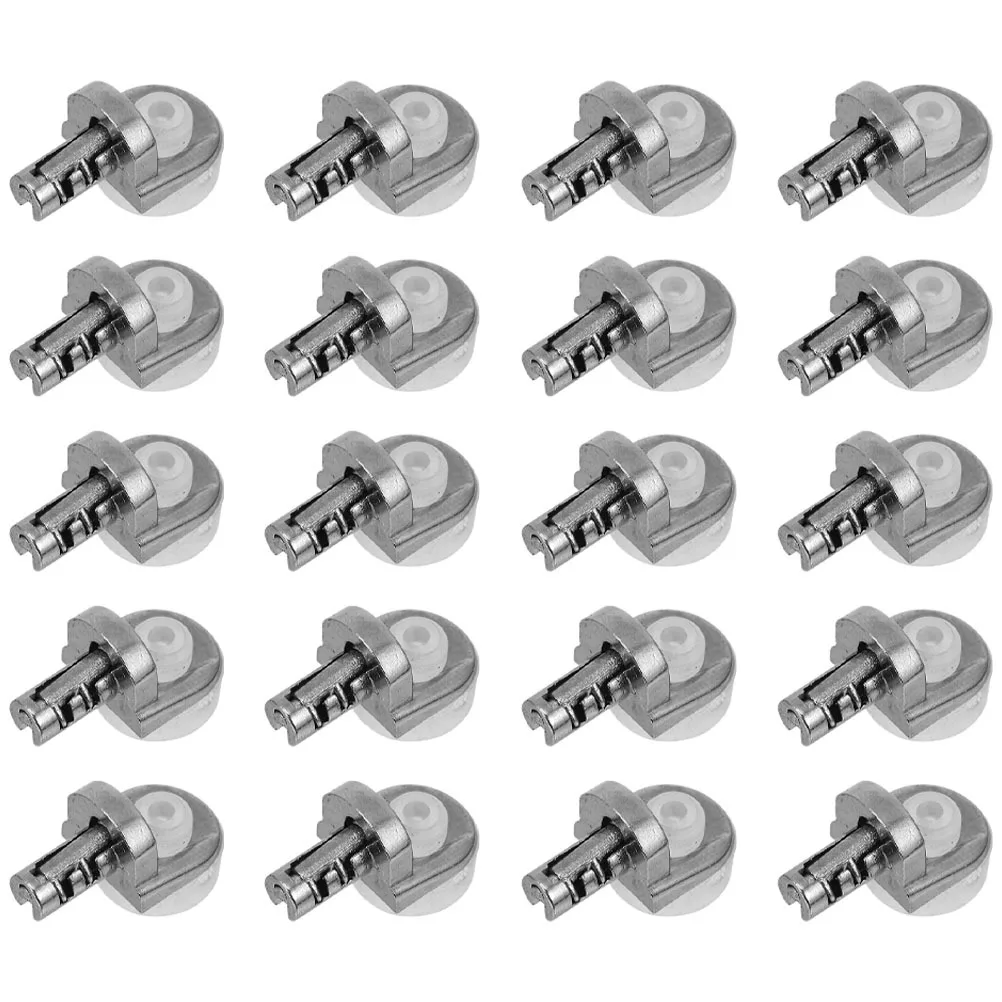 

20pcs Cabinet Clips Metal Shelf Pegs Durable Support For Shelves Anti-Slip Shelf Bracket Pegs Kit For Wardrobe Bookshelf