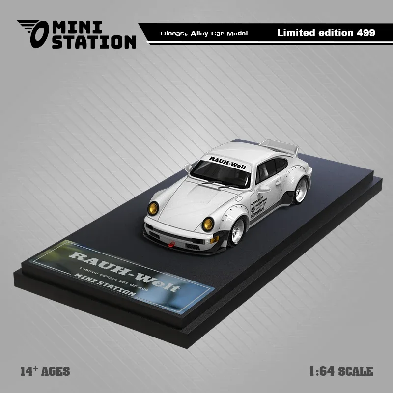 Mini Station 1:64 RWB SAMURAI Black /White Diecast Model Car