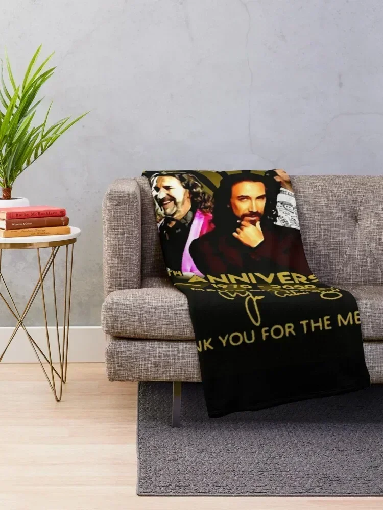 Marco Antonio Solis 50th Anniversary 1970 2020 Thank You for The Memories Throw Blanket Decorative Sofa Single Blankets