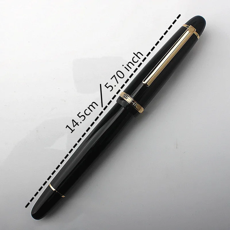 Nowy metalowy długopis wieczny Jinhao X850 czarno-złoty z irydową końcówką EF F, artykuły szkolne i biurowe, pióra na atrament, prezent, artykuły papiernicze. — zdjęcie produktu 7