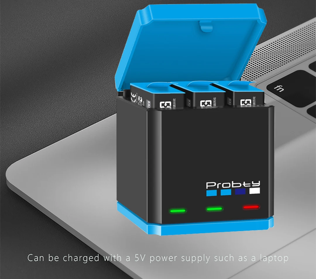 3 Batterie 2000mAh Per GoPro Hero 12/11/10/9 Black: Ricarica Stabile, Bassa Temperatura E Nessun Effetto Memoria