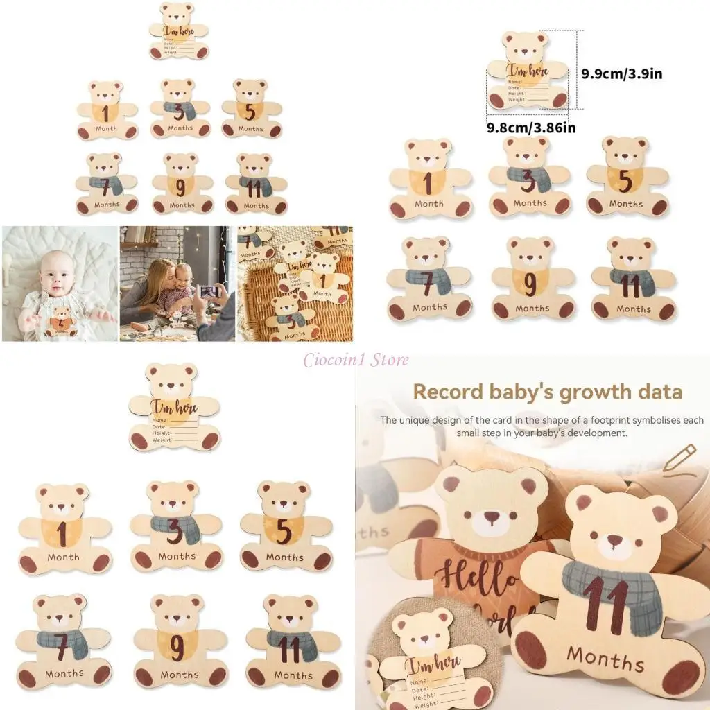 

Y1UB Beautiful Baby Landmark Card для очаровательных новорожденных фотосессий