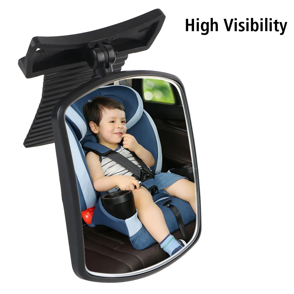 Blind Spot Mirror Adjustable Car Baby Mirrors 1pc Paste Type Reversing Assist Kit Kid Safety Rear View Monitor Convex Lens