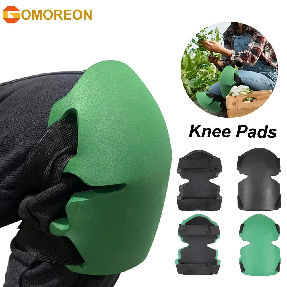 GOMOREON 1Pair Knee Pads Professional Protective Gear with Durable EVA Foam Padding for Cleaning Construction Gardening