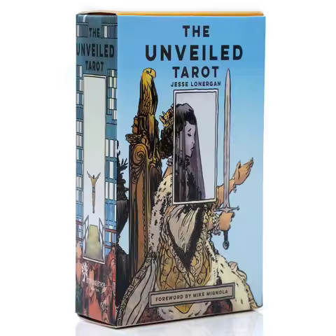 The Unveiled Tarot Deck by Jesse Lonergan Illustrated Card Set with Foreword by Mike Mignola Unique Art Design for Tarot Enthusi