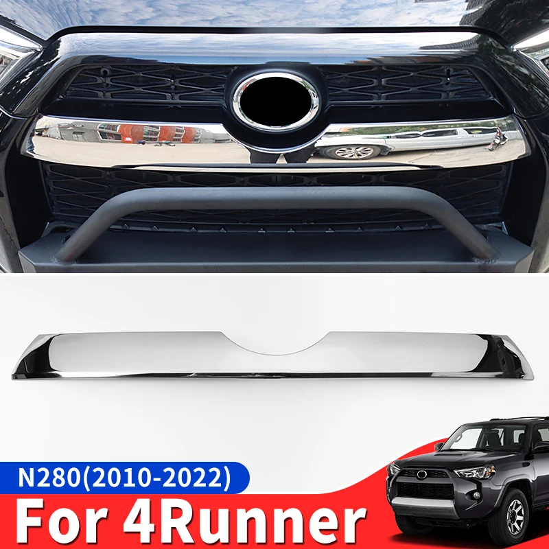 Front Bumper Grille Stainless Steel Decoration for Toyota 4Runner 2012-2022 2021 2020 Exterior Upgrades Modification Accessories