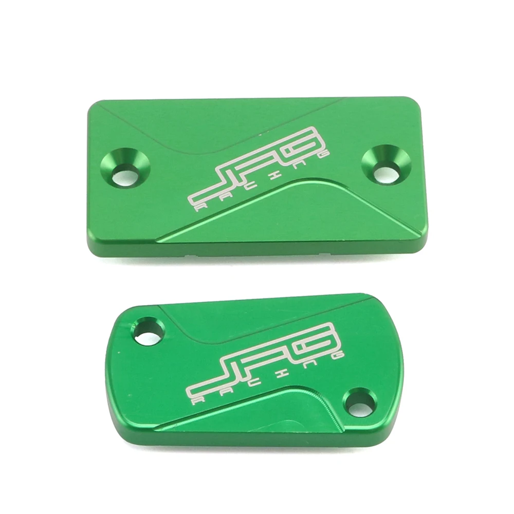 

CNC Billet Front Rear Brake Reservoir Fluid Cover For KAWASAKI KX125 KX250 KX250F KXF250 KX450F KXF450 KLX450R KX KXF Motorcycle