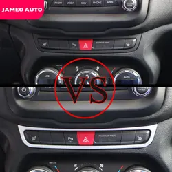 Car Center Console Dashboard Seat Heat Switch Button Panel Cover Trim for Jeep Renegade 2015 - 2022 Molding Accessories