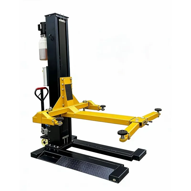 Mobile Column Lift Single Post Hydraulic Car Lift 2500kg Capacity 1800mm Lift Height 10 Year Lifetime