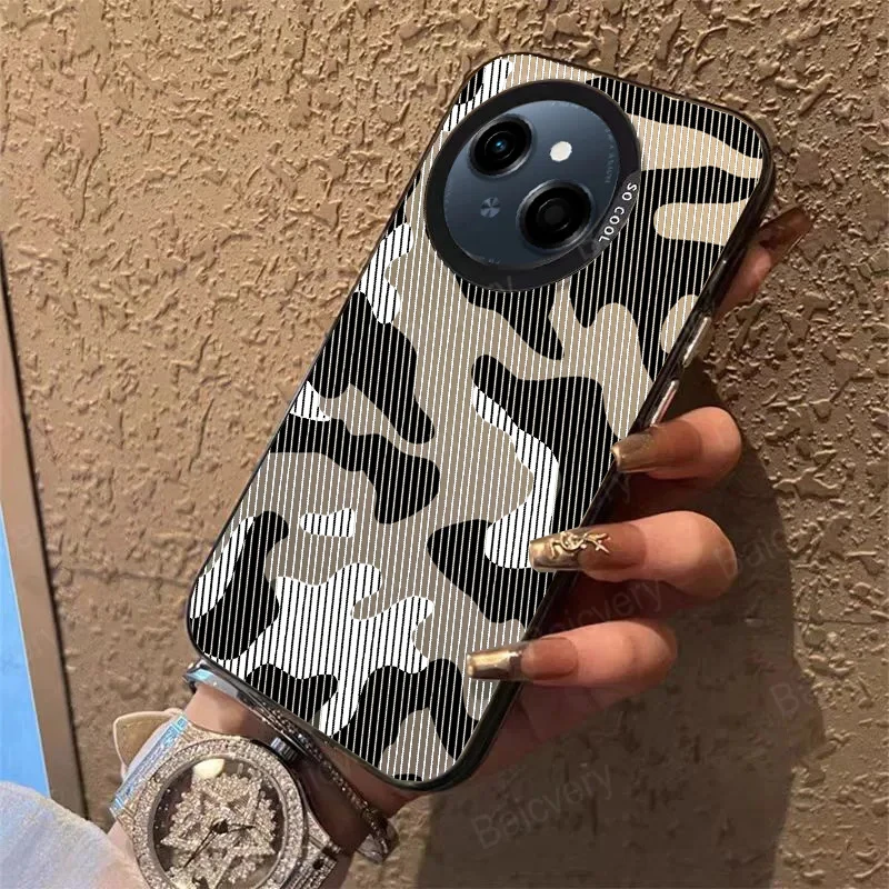 حافظة لهاتف Tecno Spark GO 1 Spark 30c 20c 10c 20 10 8c 7T 6 GO Pro Plus 4G 5G حافظة هاتف ليزر فاخرة على الطراز الكرتوني رقم 7