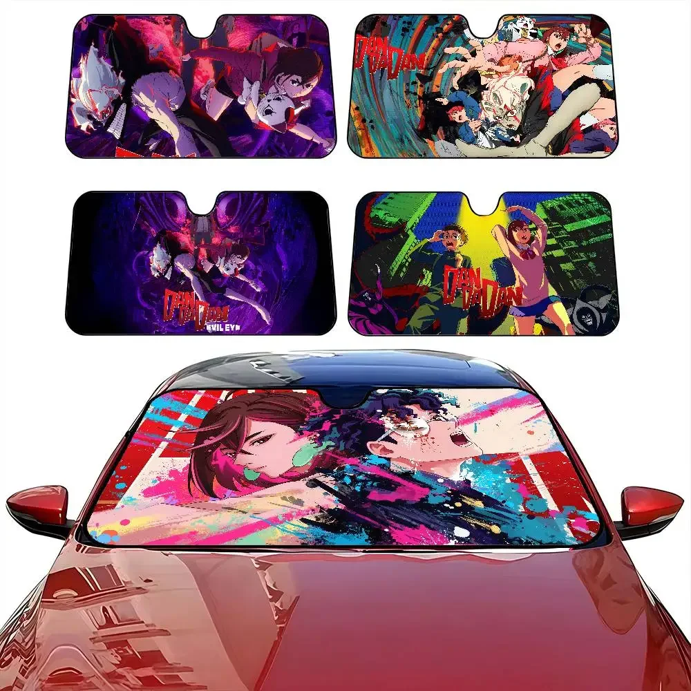 

D-Dandadan Windshield Sunshade Anime Cute Car Front Windshield 70x130cm Sun Visor Heat Reflector