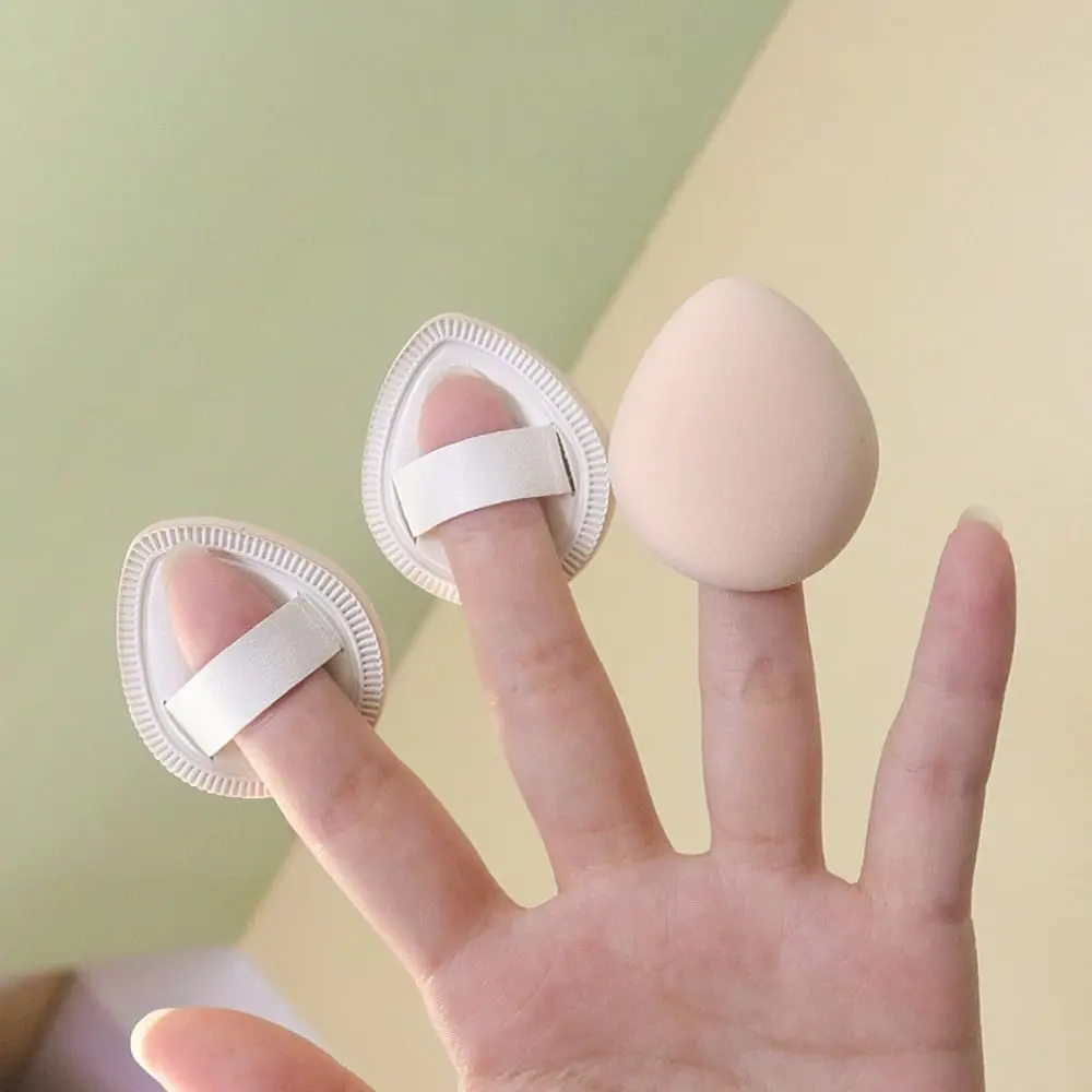 Wet Dual-use Highlighter Blender Concealer Cream Cushion Mini Finger Puff Cosmetic Puff Makeup Sponge Thumb Air Cushion Puff