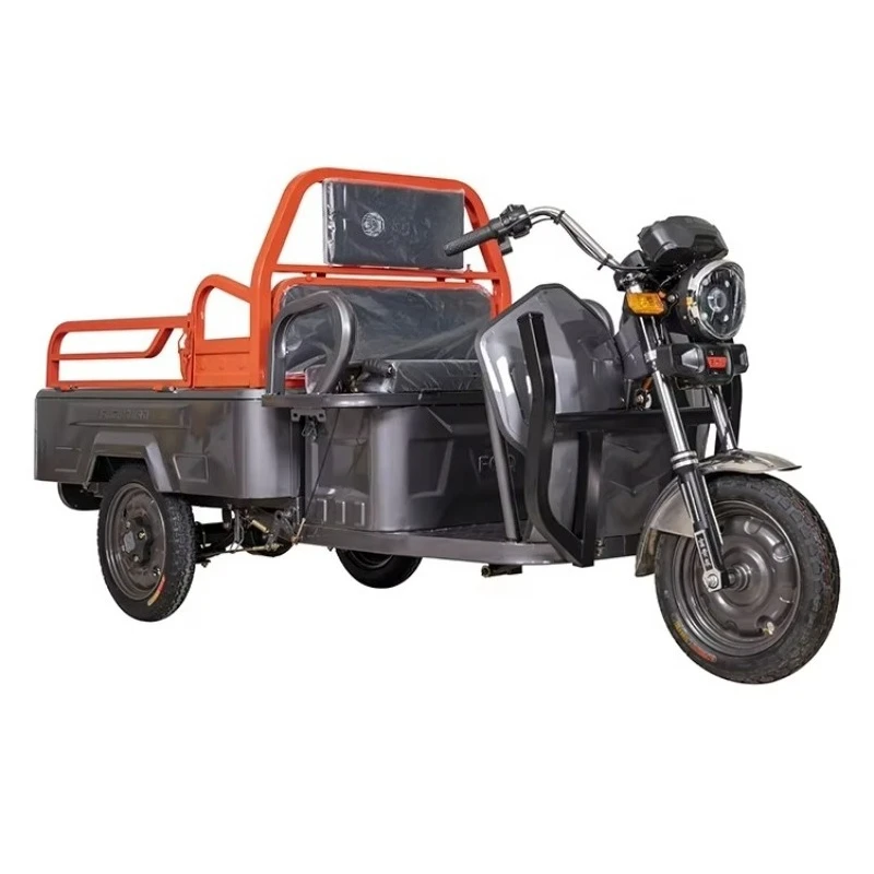 YC 400kg payload, customizable color 60V foldable open cargo box electric tricycle, brushless DC motor