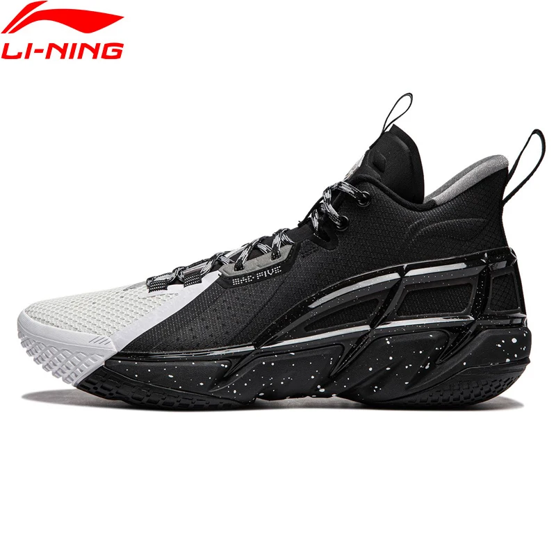 Li-Ning Men BADFIVE IV Outdoor Basketball Shoes Durable Stable Breathable Cushion LiNing  Mid Top Sports Sneakers ABFU015