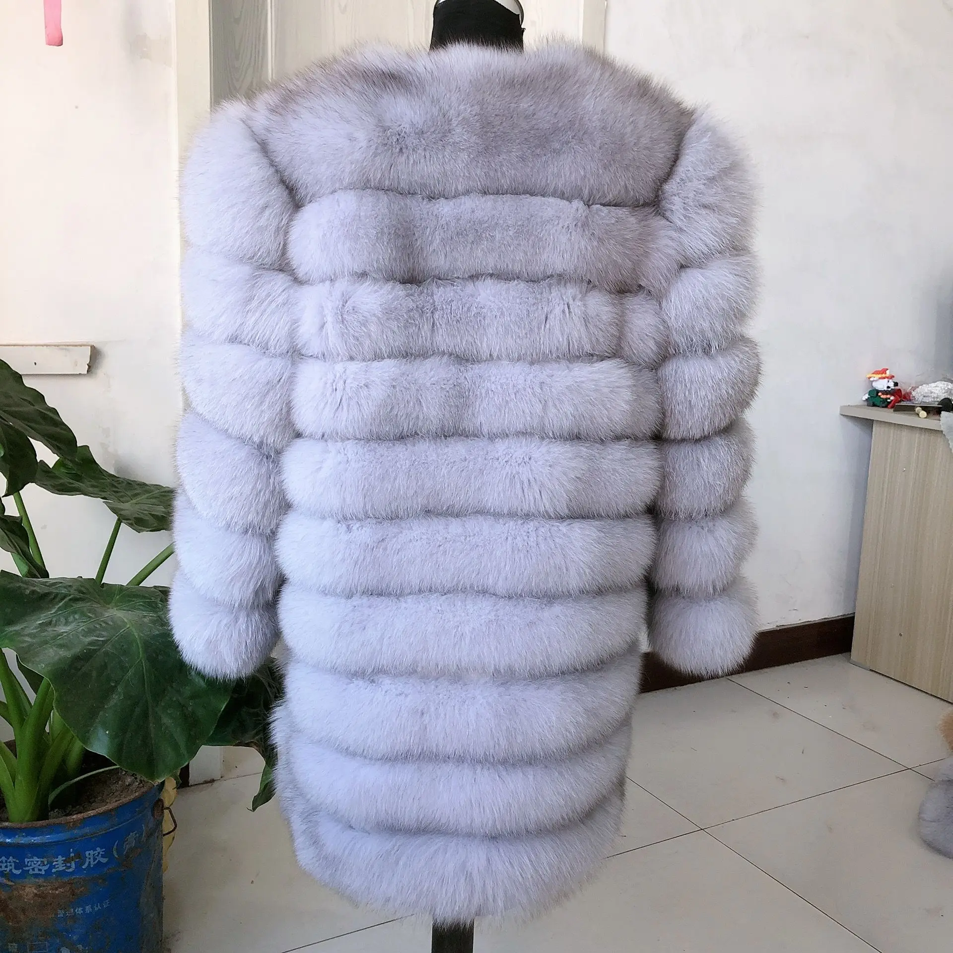 Winter fox fur coat women long real fox fur coat luxury woman fox fur jacket genuine fox fur coat raccoon fashion women warm coa