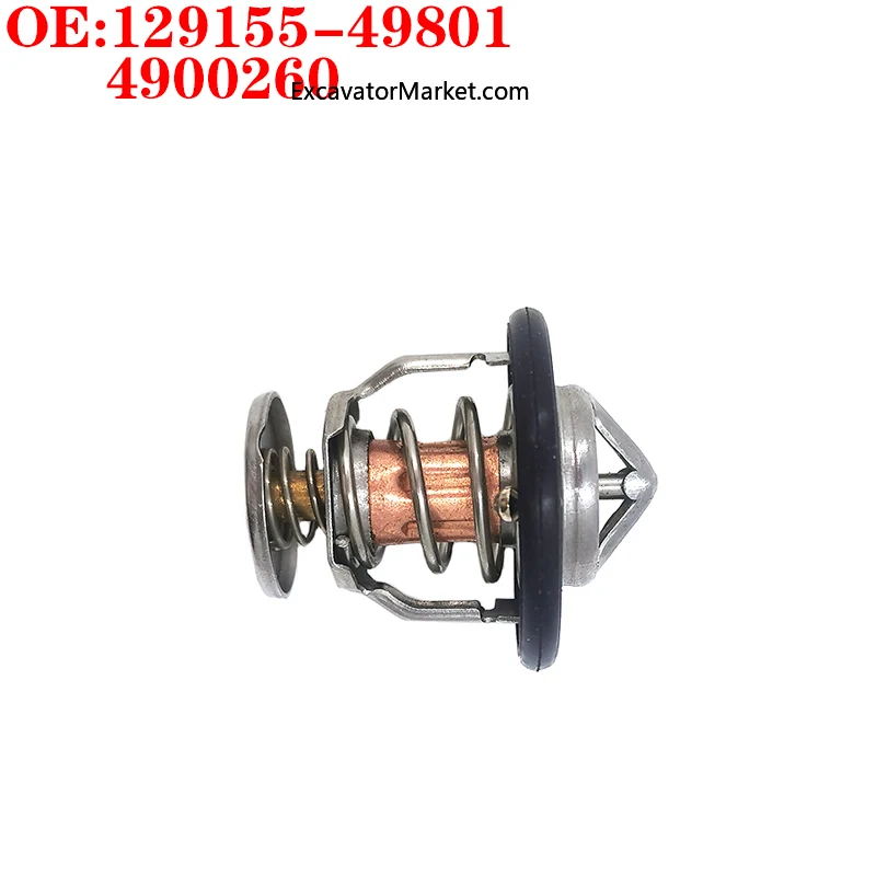 Construction Machinery  Thermostat For Yanmar 4TNV88 3TNV88 Excavator 129155-49801 4900260 12915549801 Excavator Accessories