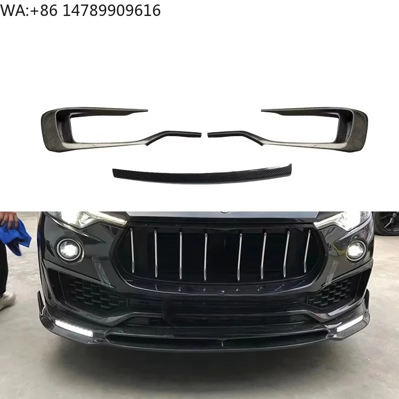 High-end Custom Body Kit For Old-to-New ConversionMS MANSORI Style Wet Carbon Fiber Front Bumper Lip Diffuser Spoiler Adhesive