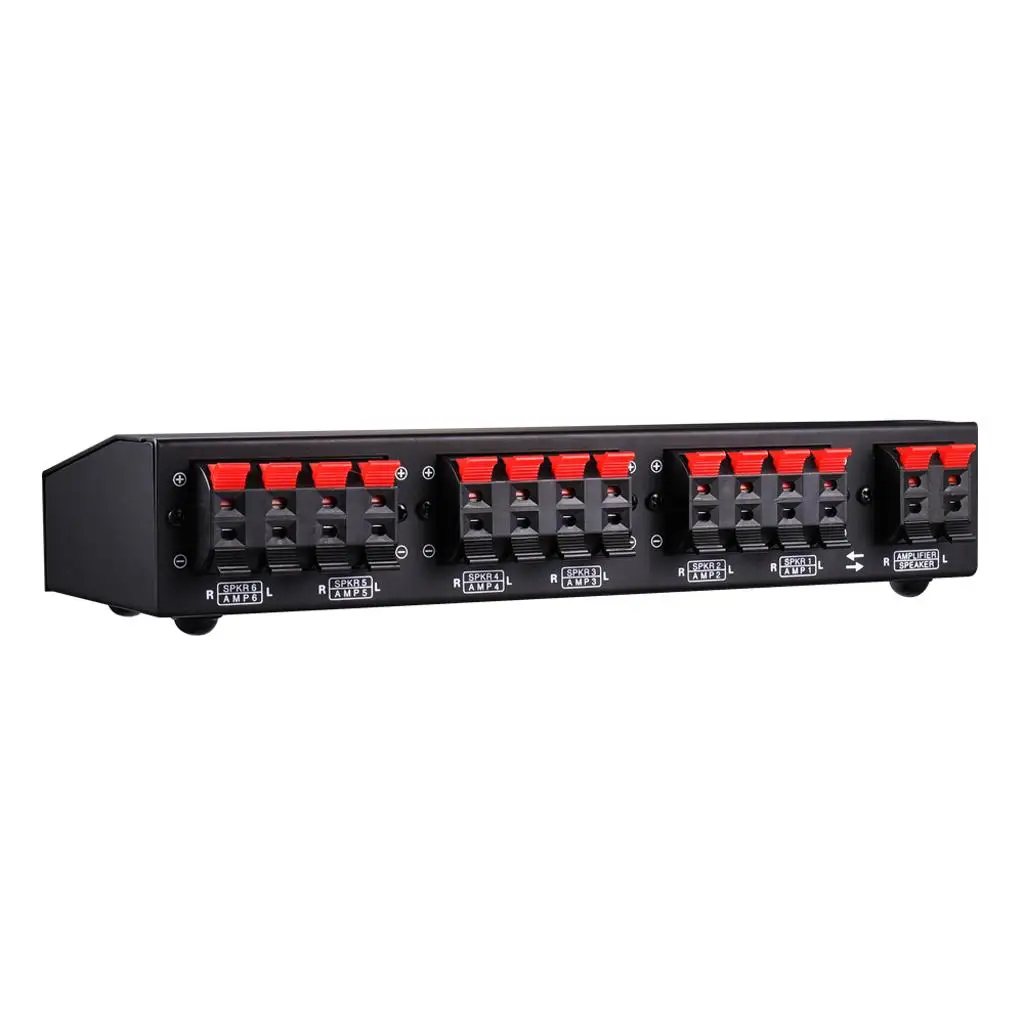 Picture 6: Stereo Amplifier Switch Selector 6 Zone Iron Speaker Amp Portable Box Easy Disassembly for Universal Audio Receivers