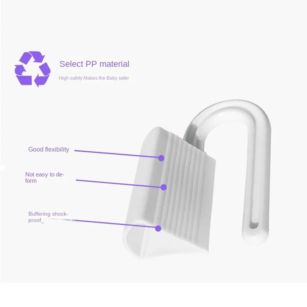 New PP Door Stopper Anti Pinch Hand Anti-grip Safety Lock Easy to Install Durable Finger Protector Door