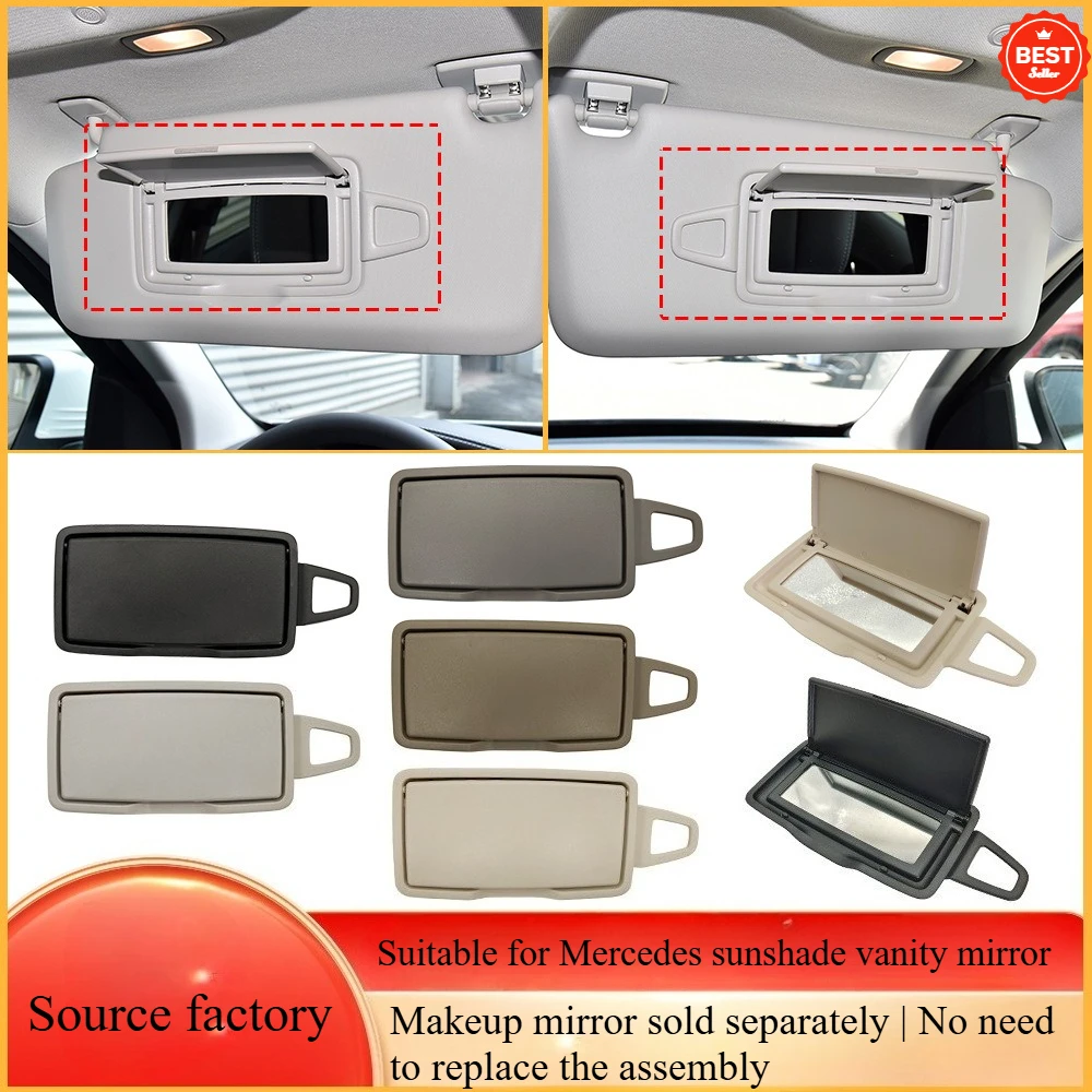 

Зеркальный козырек от солнца для Mercedes C E S ML Class W205 W222 W166, сменная косметическая крышка OEM