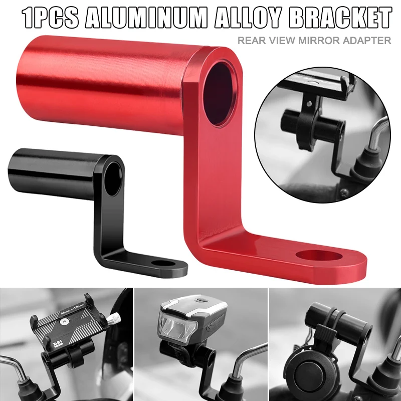 Alloy Motorcycle Mount Rearview Mirror Adapter Phone Bracket For Rx 5500 Xt Bws 125 Kaws Ducati Monster 937 Taschen Tracer 900