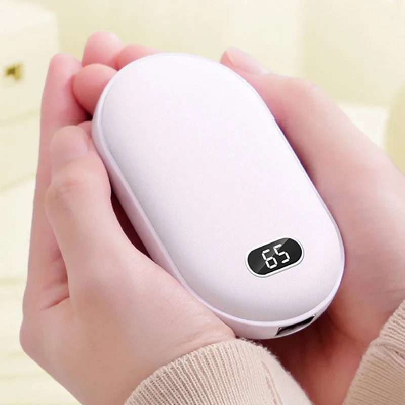 Hand warmer with Double-Sided Heating and Two Temperature Settings Hand Warmer Outdoor Portable Changeable Hand Warmers