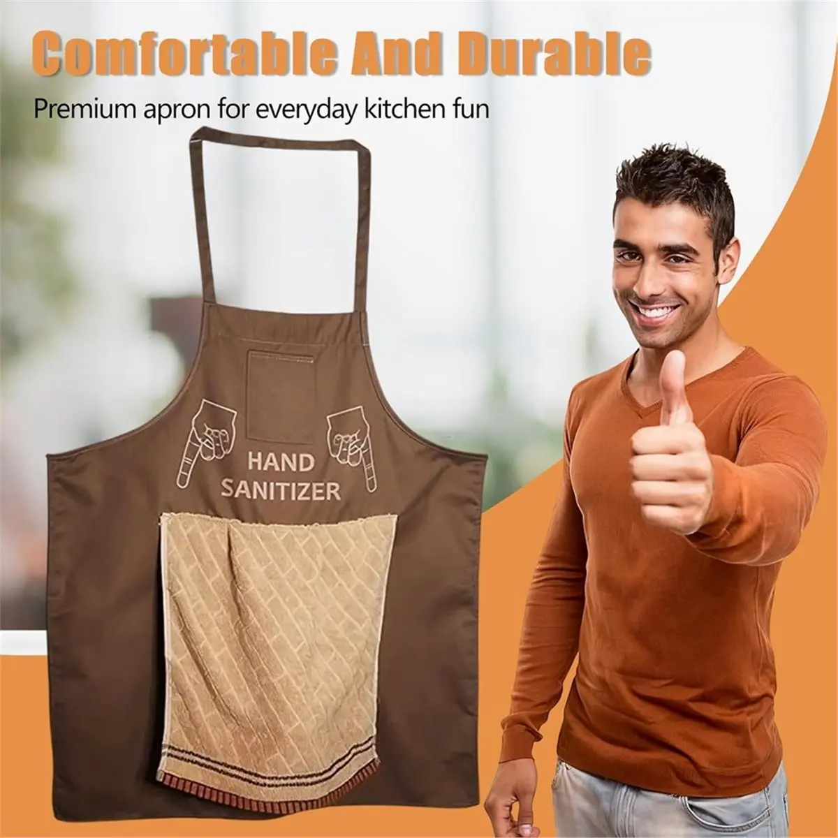 Chef'S Prank Apron,Prank Aprons for Men, the Ultimate Gag Gift Apron, Surprise Hiding