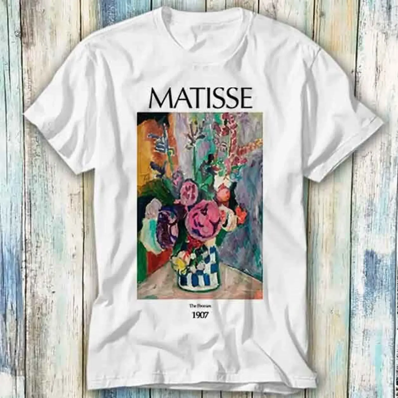 T Shirt Henri Matisse The Peonies Meme Geschenk Top 1249 vintage Washed Stretched graphic Slightly fashion