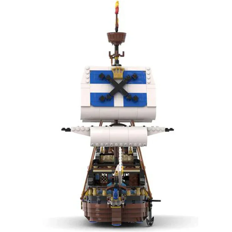 Pirate Ship Model Moc Building Bricks Imperial Rapid Ship Technology Modular Blocks Gifts Christmas Toys DIY Sets Assembly