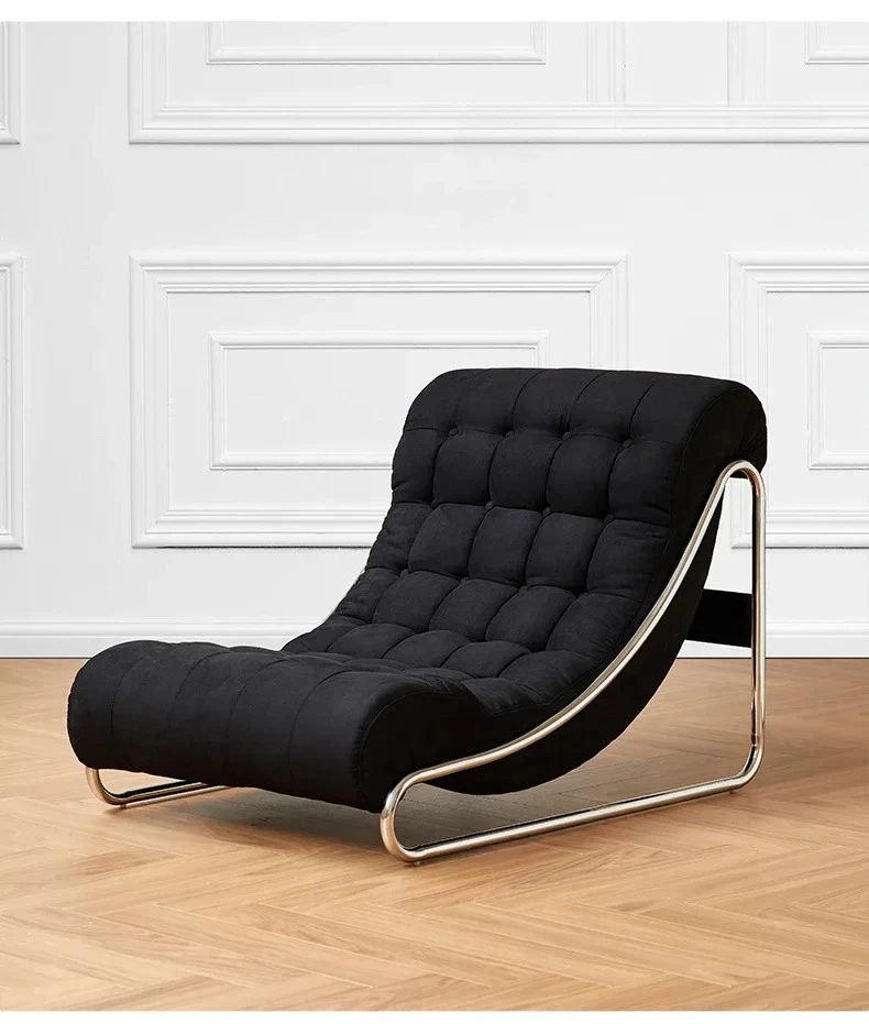 

Nordic retro single sofa chair home living room balcony reclining sofa simple leisure chair new