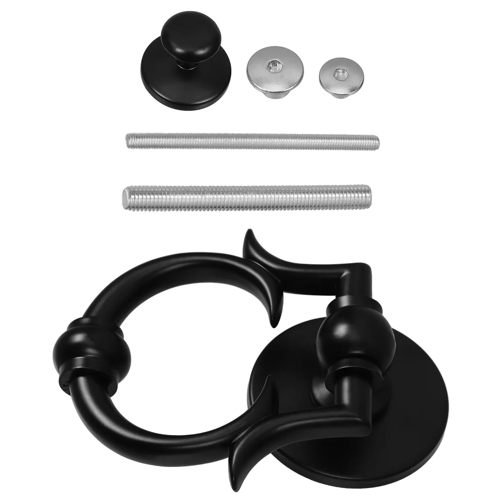 

Door Handles Knocker Gate Part Chic Decor Accessory Hardware Knocking Black European Style