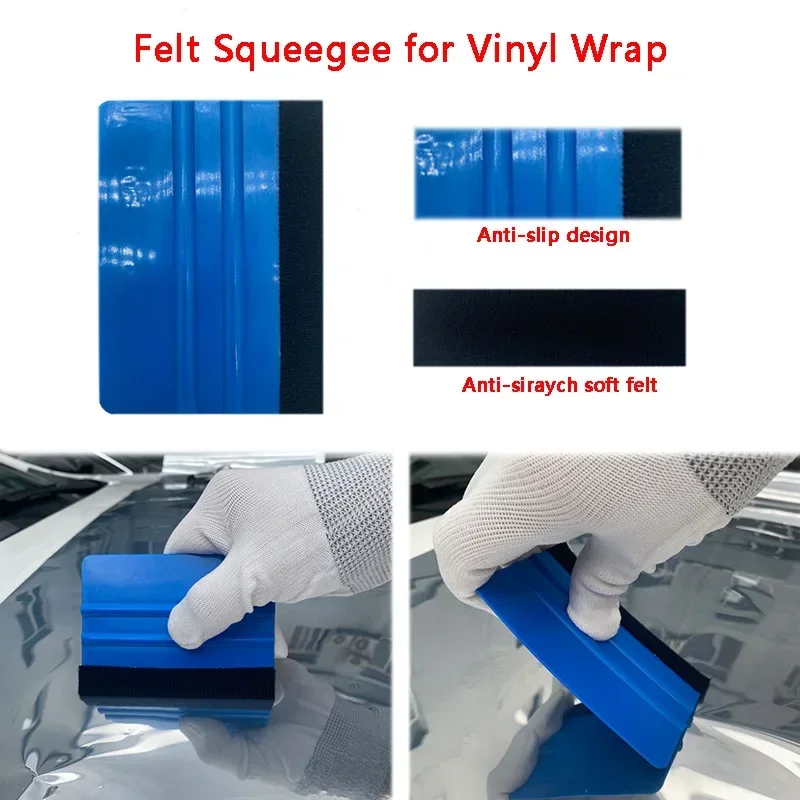 New Car Film Wrap Tools Kit Scraper Squeegee Vinyl Wrapping Tool Vehicle Sticker Installation Kit Auto Foil Car Accessories