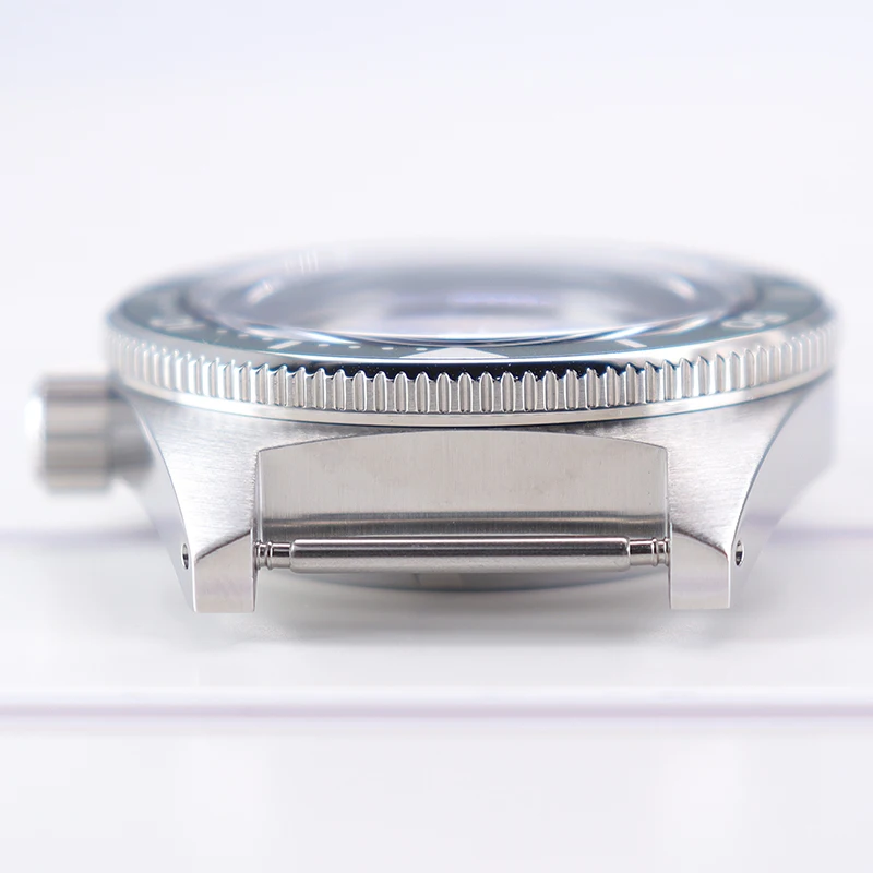 40mm Tauchergehäuse AR gewölbtes Saphirglas für Mod 62MAS SPB149J1 NH35 NH36 NH38 4R36 Uhrwerk Herren Silber Steriles Gehäuse Fester Boden – Detail 6