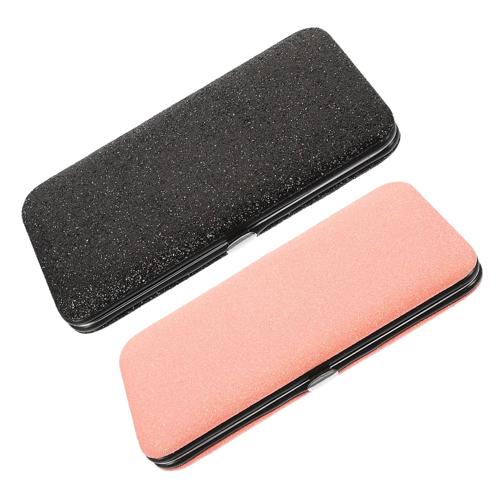 

2Pcs Eyelash Tweezer Holder Storage Bag Portable Durable Lash Tweezer Case Travel Mini Tool Organizer Professional Tool Bag