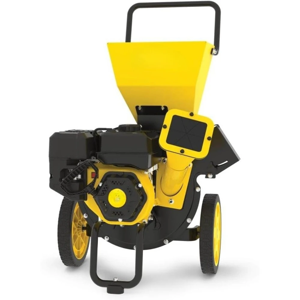 

New Upgrade - 3-Inch Portable Chipper-Shredder with Collection Bag ,Yellow/Black- High quality