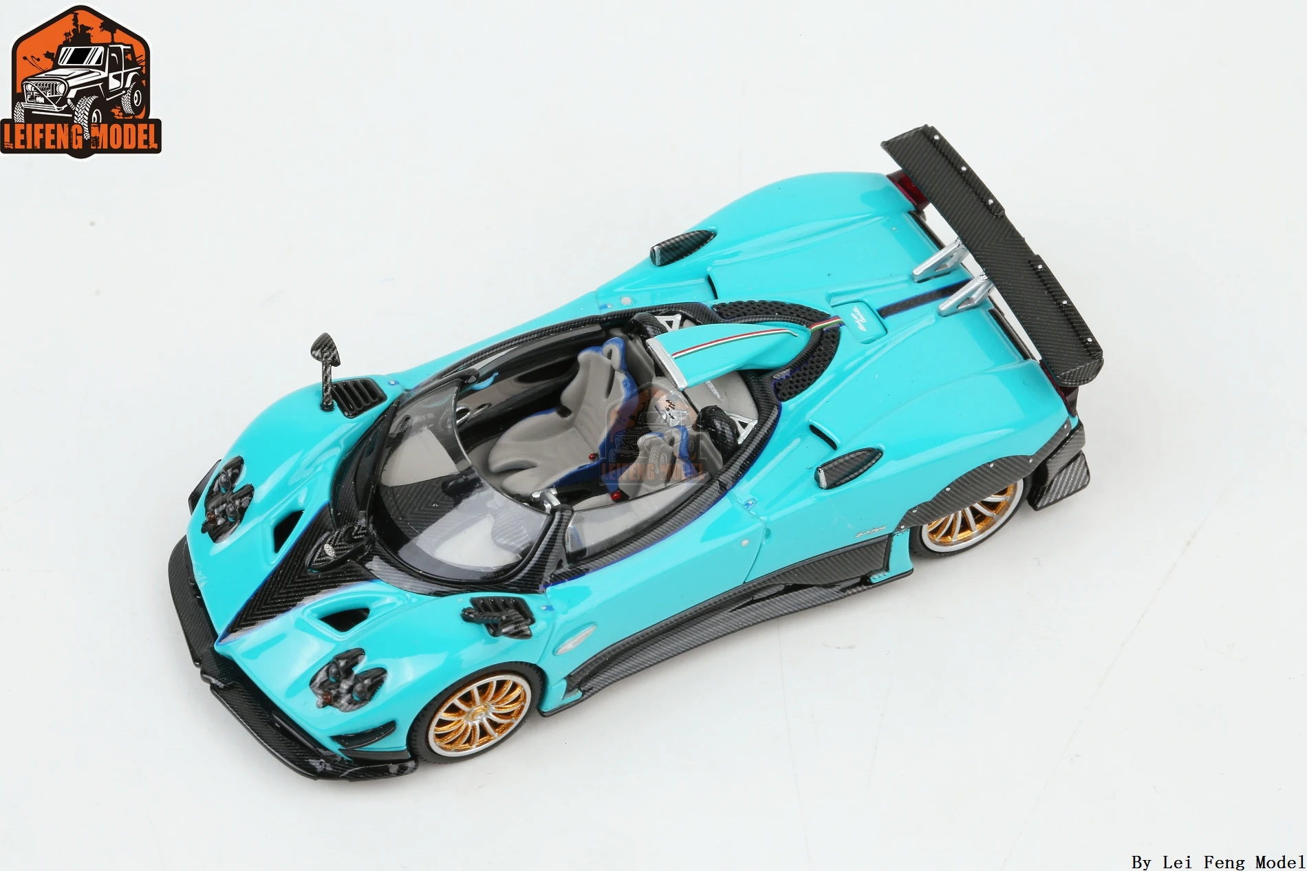 LCD 1:64 Pagani Zonda HP Barchetta Blue /Mint Green/ Pink Diecast Model Car